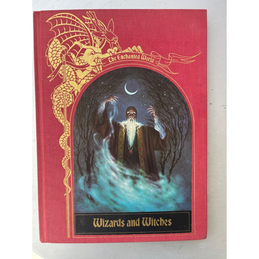 Wizards and Witches The Enchanted World Time-Life Books 1984 Hardcover Red Gold
